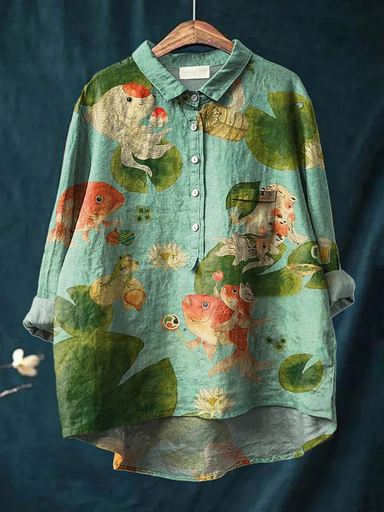 Hunter fish print tee